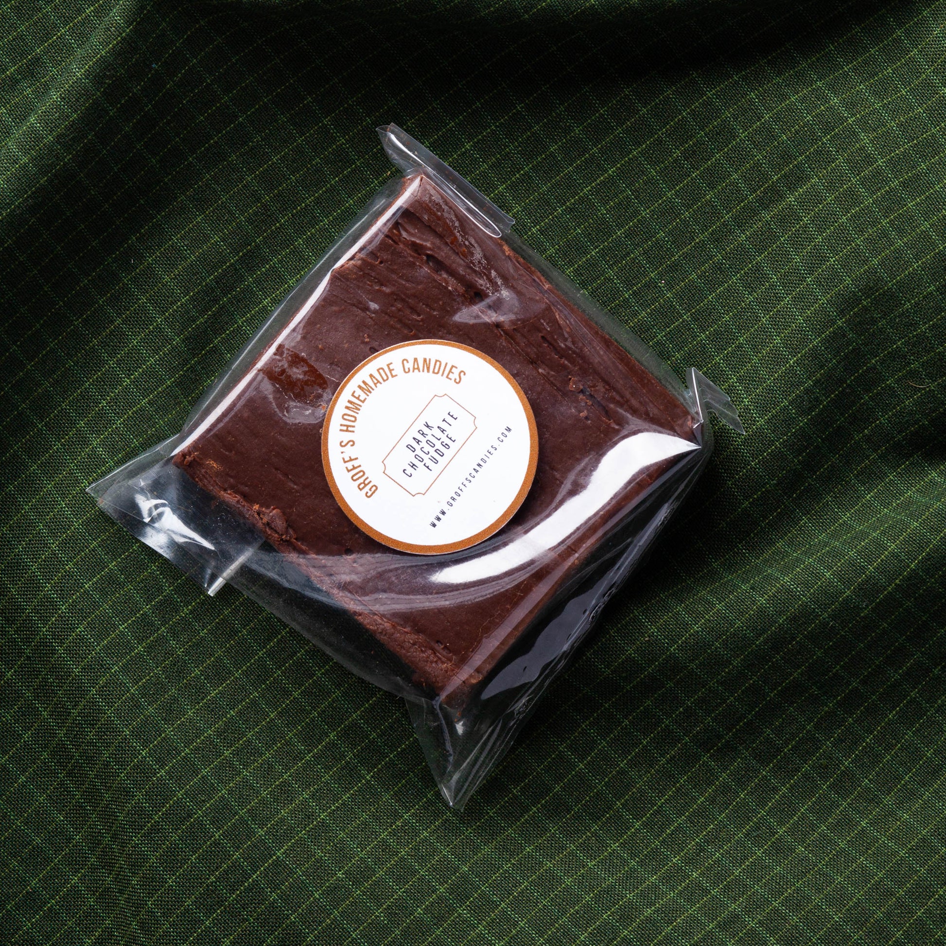 Square of Dark Chocolate Fudge from Groff's Candies