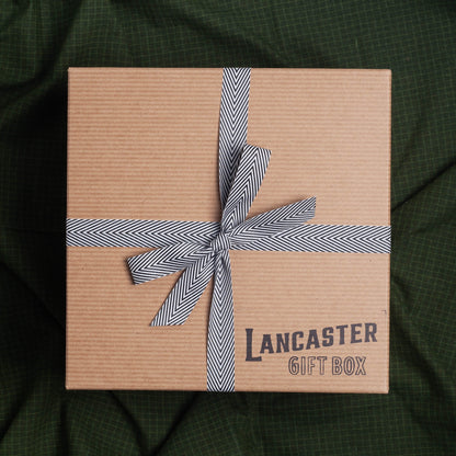 Lancaster Gift Box with black & white bow.
